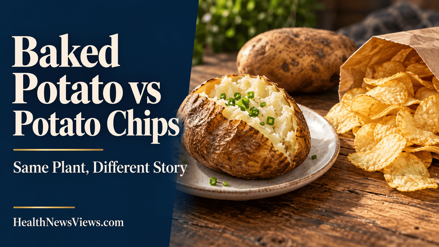 Baked Potato vs Potato Chips: Same Plant, Different Story