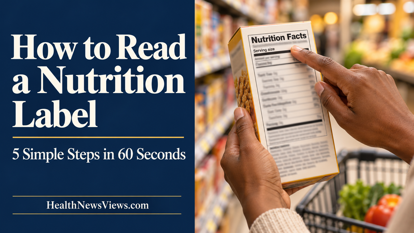 How to Read a Nutrition Label: 5 Simple Steps in 60 Seconds